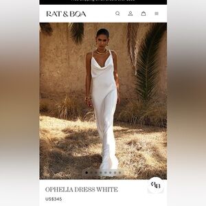 RAT & BOA Ophelia Elegant White Maxi Dress